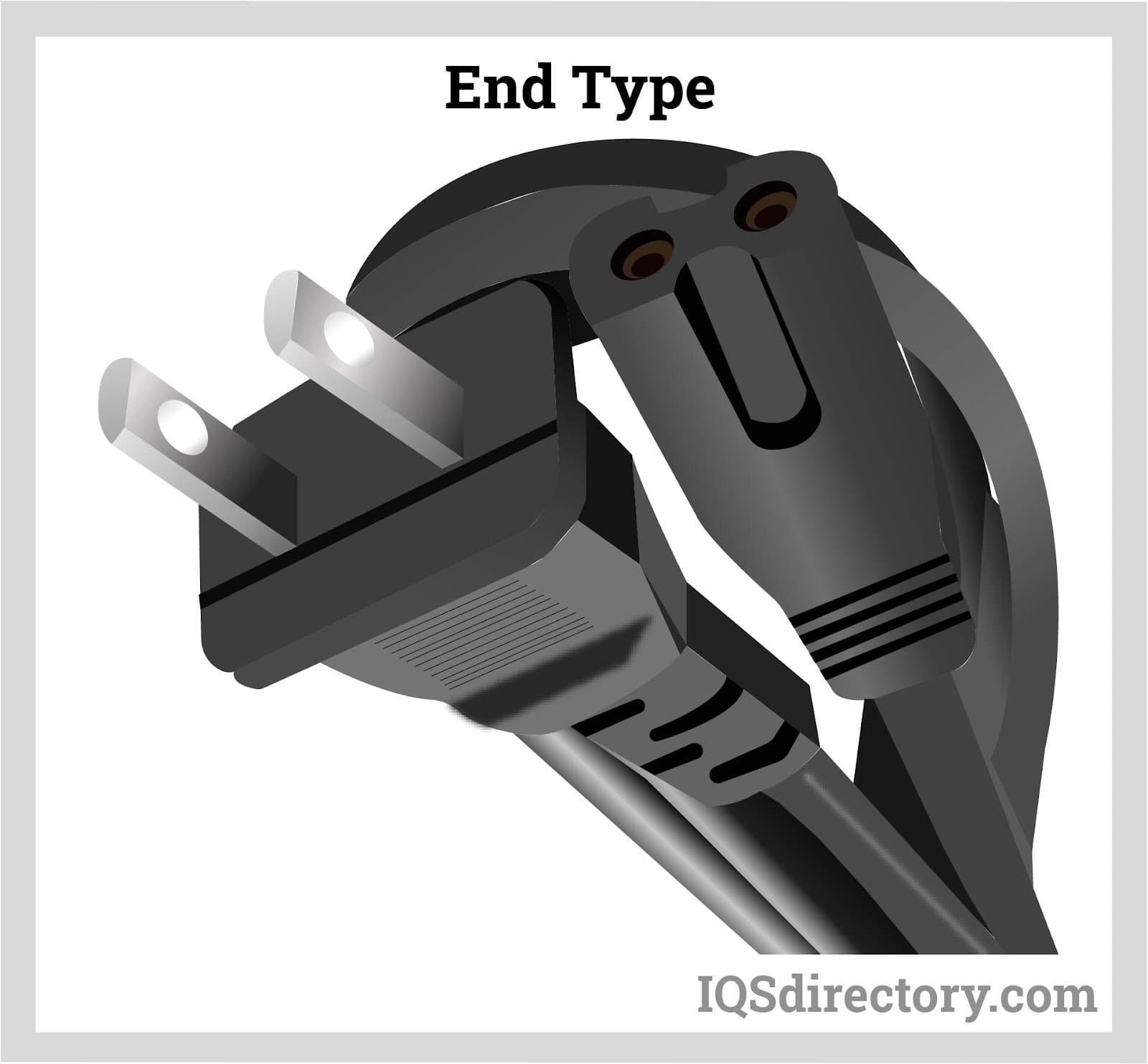 Illustrative example of ac power cable from Google Search