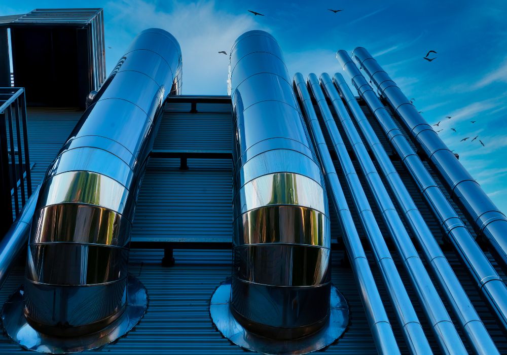 Illustrative example of aluminum pipes from Google Search