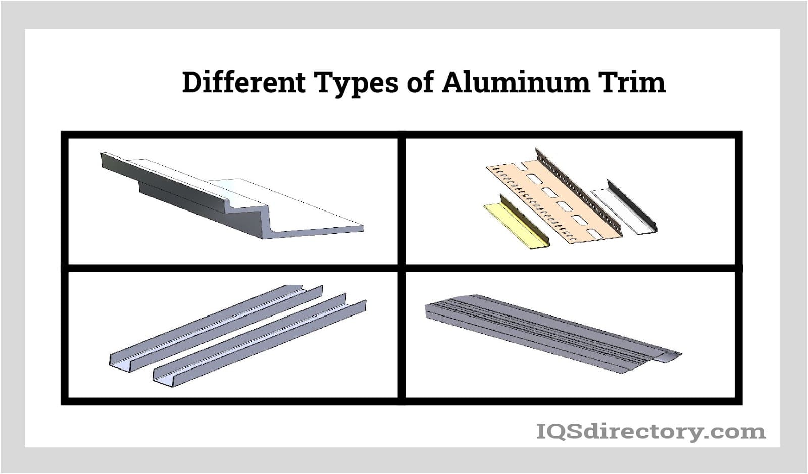 Illustrative example of aluminum trim from Google Search