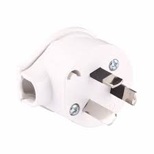 HPM 10A 3 Pin White Electrical Plug Top - Bunnings Australia - 3 pin electrical plug