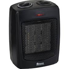 For Living Portable Ceramic Space Heater w/Thermostat, 1500W, Black - ceramic heater
