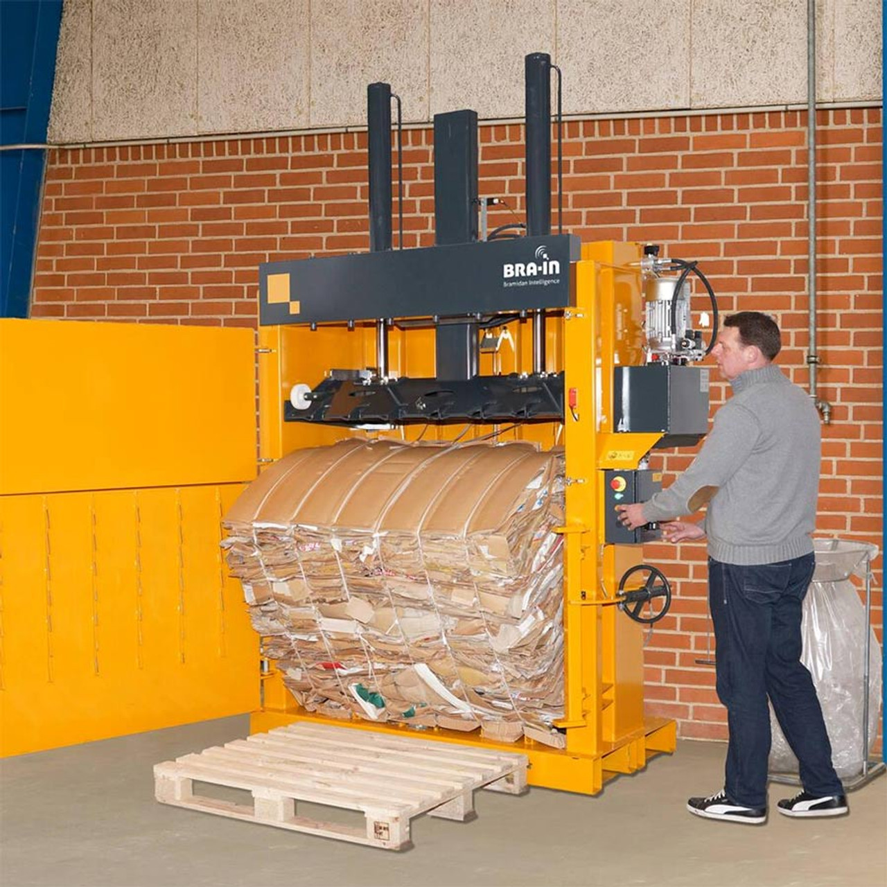 Illustrative example of cardboard balers from Google Search