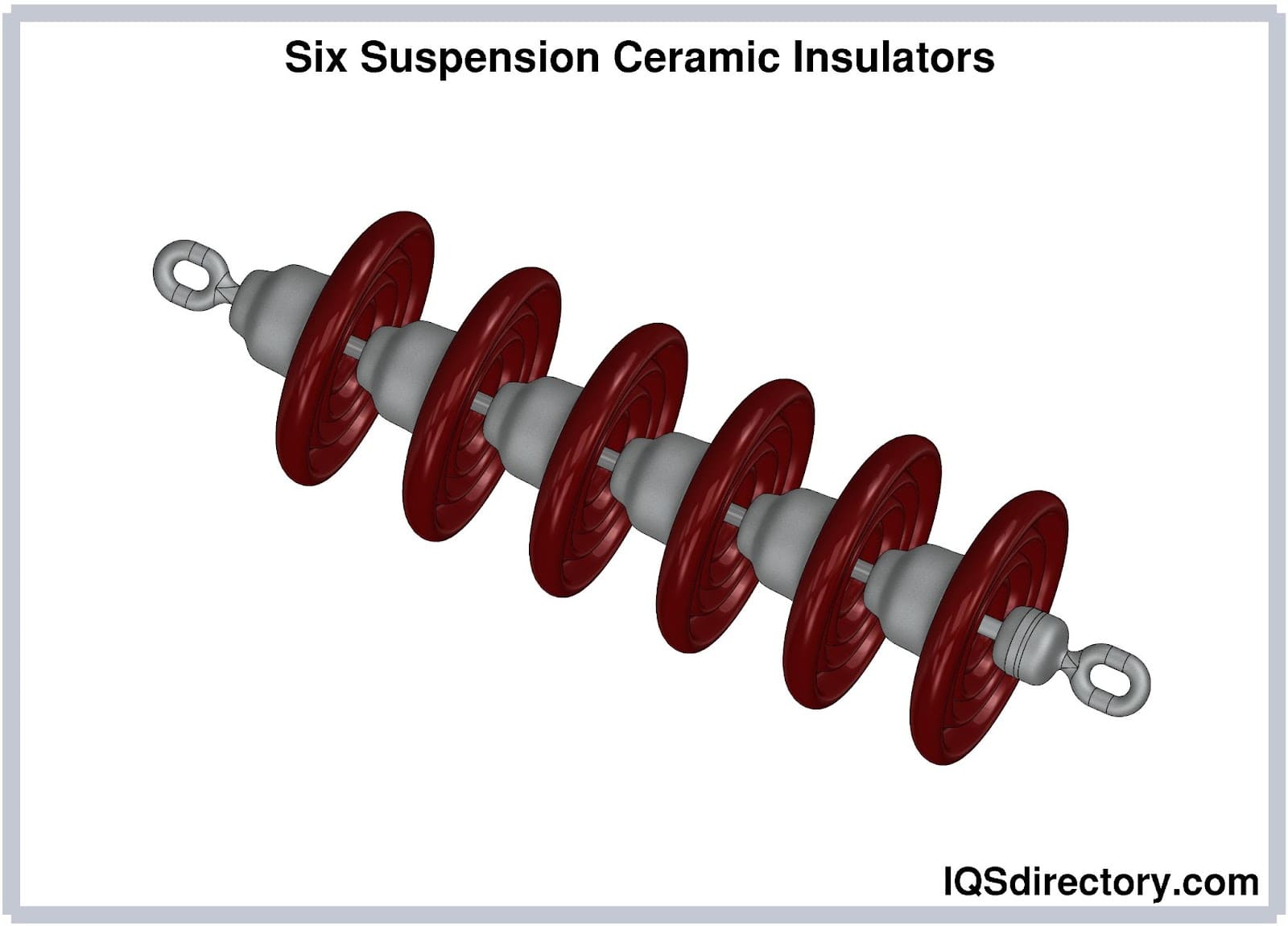 Illustrative example of ceramic insulators from Google Search