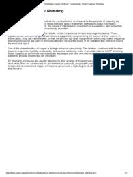 Architecture Design Handbook: Fundamentals: Radio Frequency Shielding - rf shielding