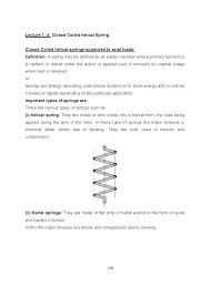 Lecture 1- 4: Closed Coiled helical Spring - helical coil spring