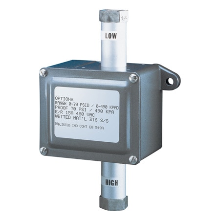 Illustrative example of diff pressure switch from Google Search