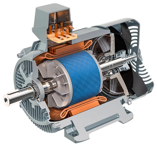 Illustrative example of electrical motor from Google Search