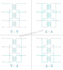 Three Phase Transformer Connections | electricaleasy.com - three phase transformer