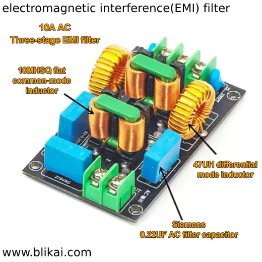 Illustrative example of electromagnetic interference filter from Google Search