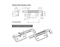 What Is a Spring Latch? Uses, Components, and Benefits - Fittings Plus - spring lock mechanism