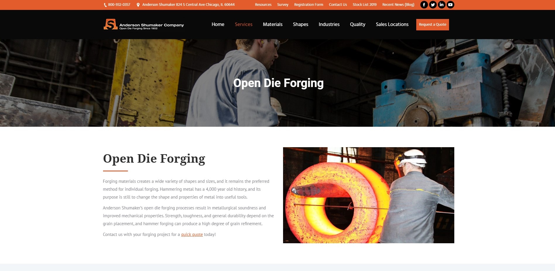 Illustrative example of forging companies from Google Search
