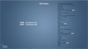 CNC M Codes - learn how to program M-Codes on CNC machines - GCodeTutor - m codes list
