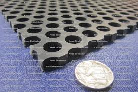 PVC sheets with perforated holes, 1/16 to 1/4 inch Thick - K-mac Plastics - perforated plastic