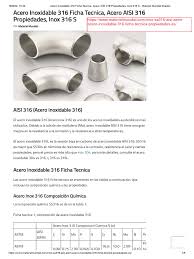 Acero Inoxidable 316 Ficha Tecnica, Acero AISI 316 Propiedades, Inox 316 S - a316 stainless steel