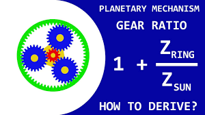 How to Easily Calculate Gear Ratios in Planetary Systems - sun and planet gear