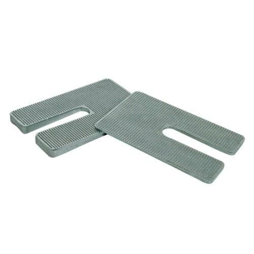 Illustrative example of metal shims for leveling from Google Search