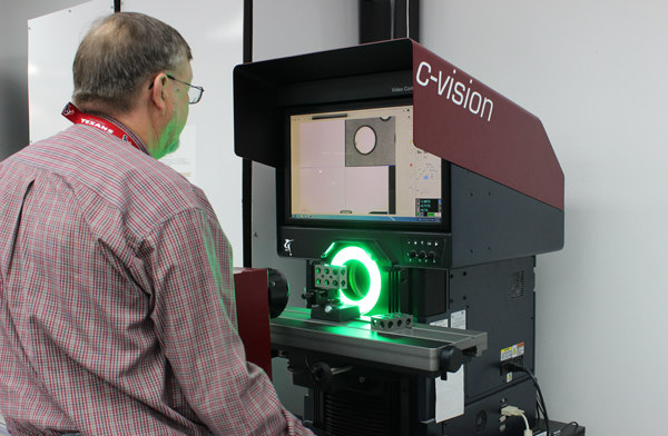 Illustrative example of optical comparitor from Google Search