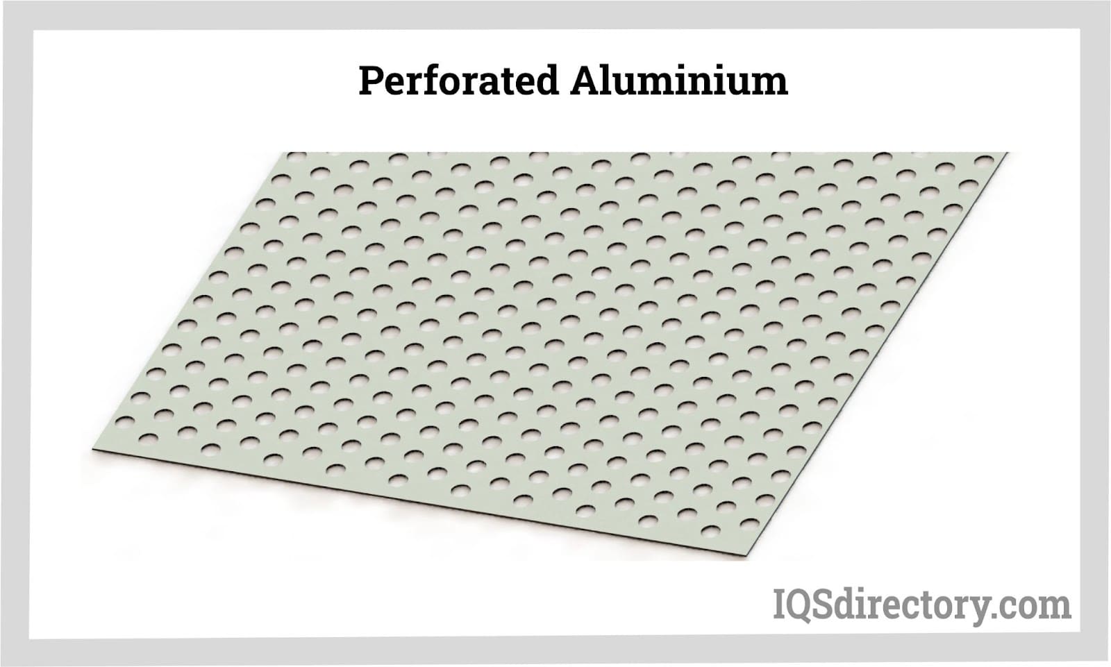 Illustrative example of perforated aluminum from Google Search