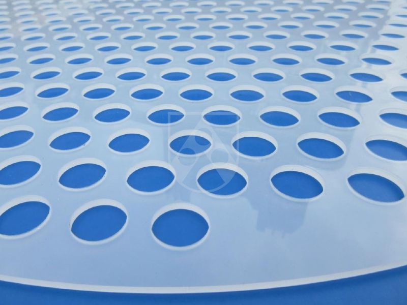 Illustrative example of perforated plastic sheets from Google Search