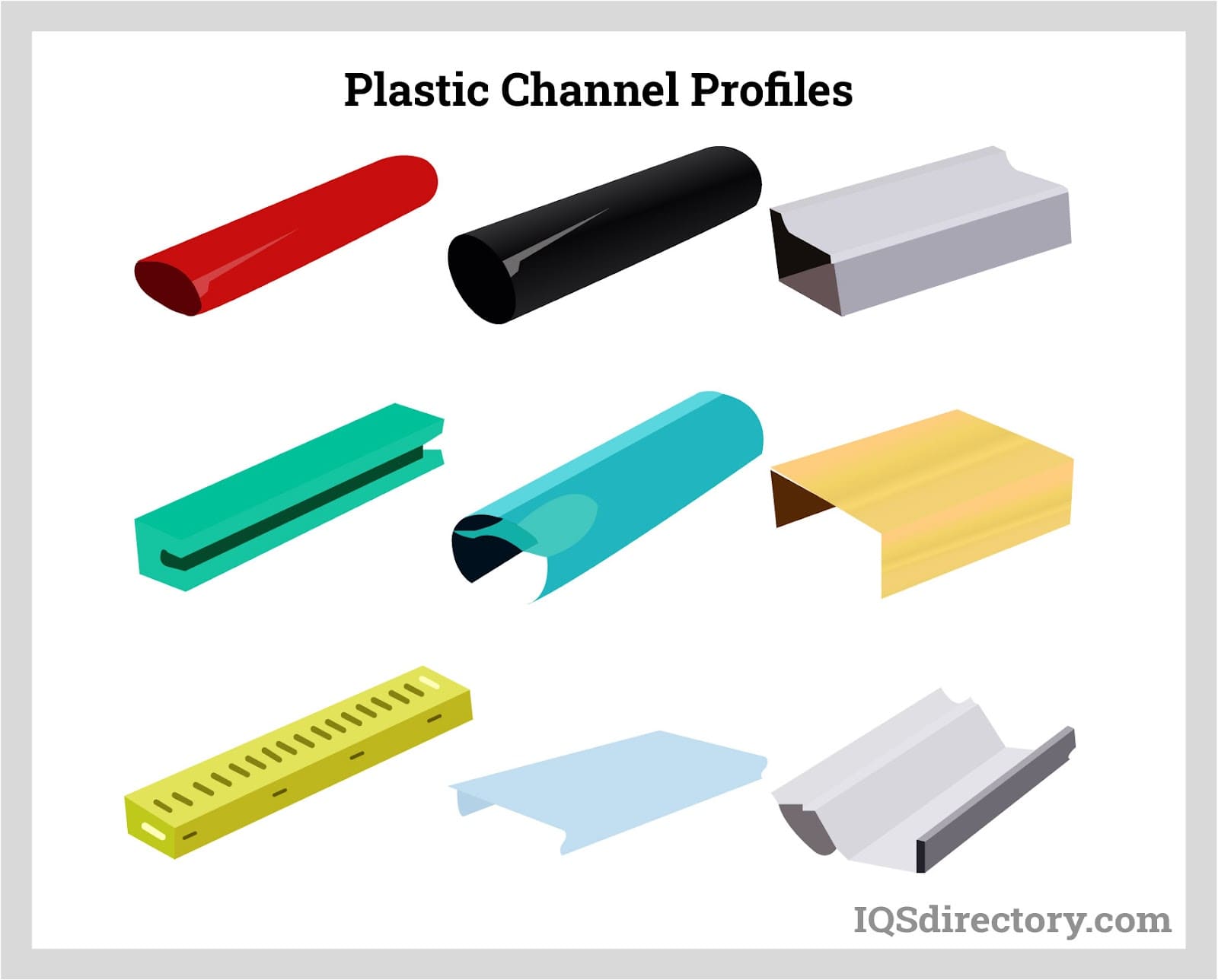 Illustrative example of plastic l channel from Google Search
