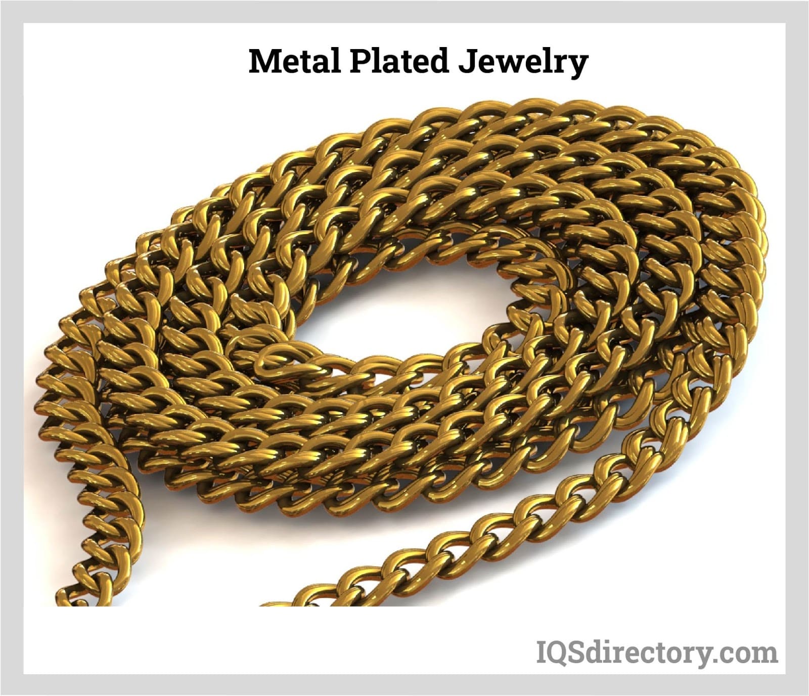 Illustrative example of plated metal from Google Search