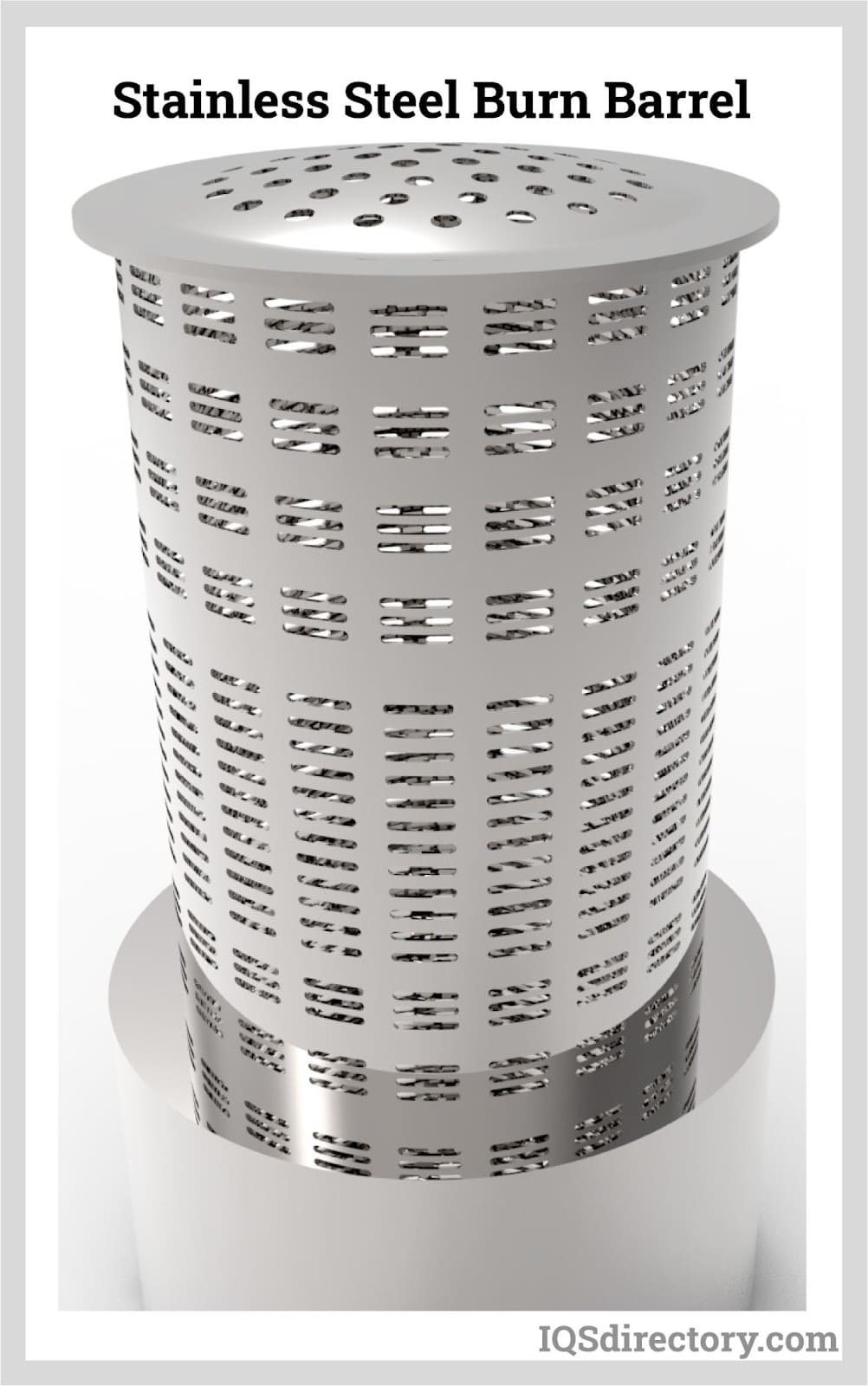 Illustrative example of steel barrels for burning from Google Search