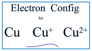 Electron Configuration for Copper (Cu, Cu+, Cu2+) - UMD - cu metal