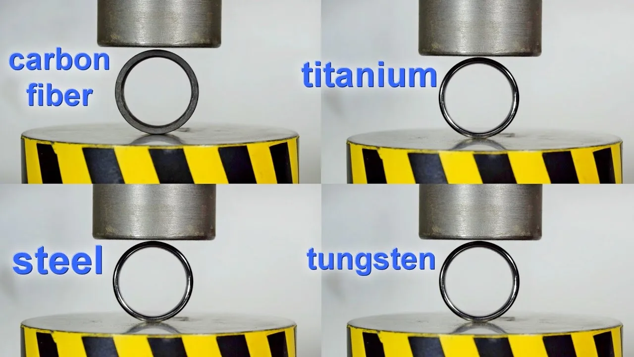 Illustrative example of tungsten carbide vs titanium carbide from Google Search