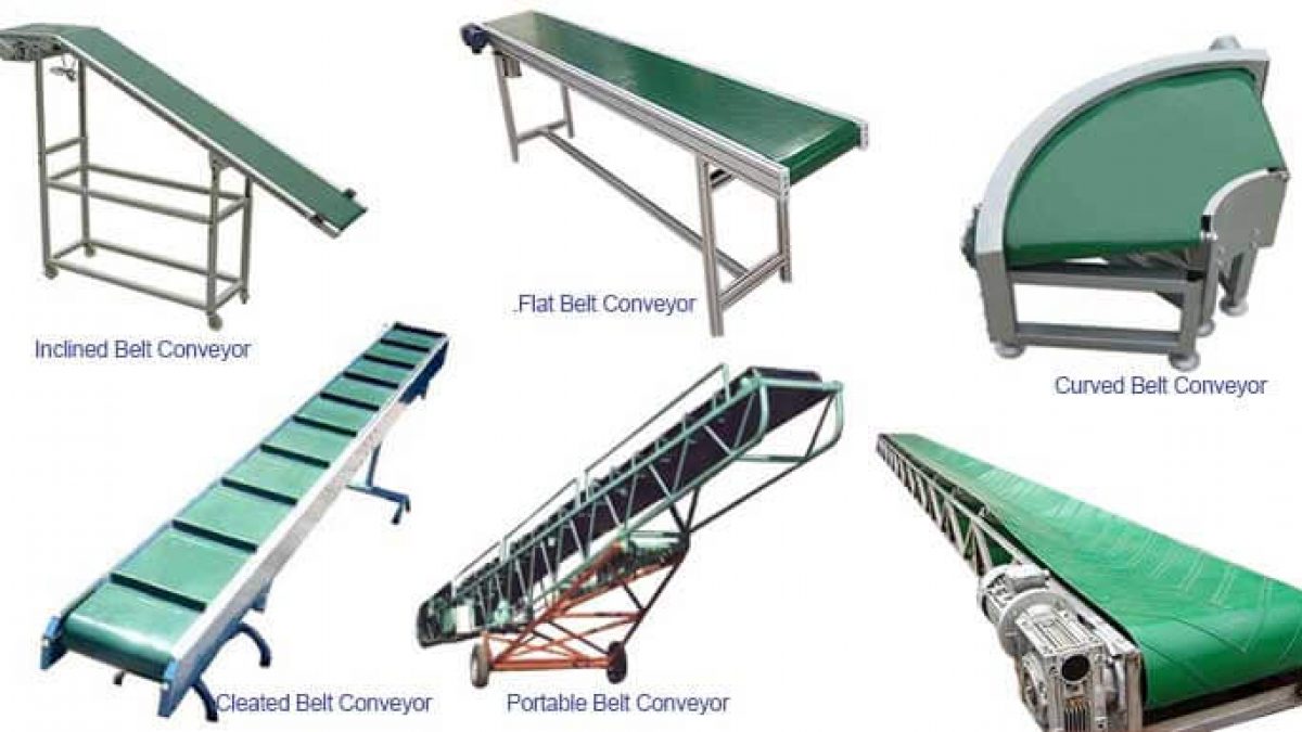 Illustrative example of types of conveyor belt from Google Search