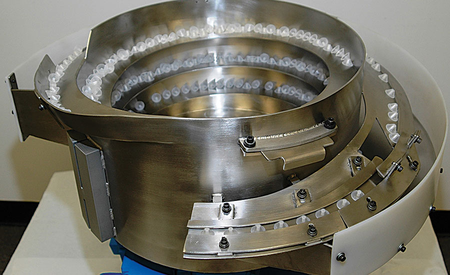 Illustrative example of vibratory bowl feeder from Google Search