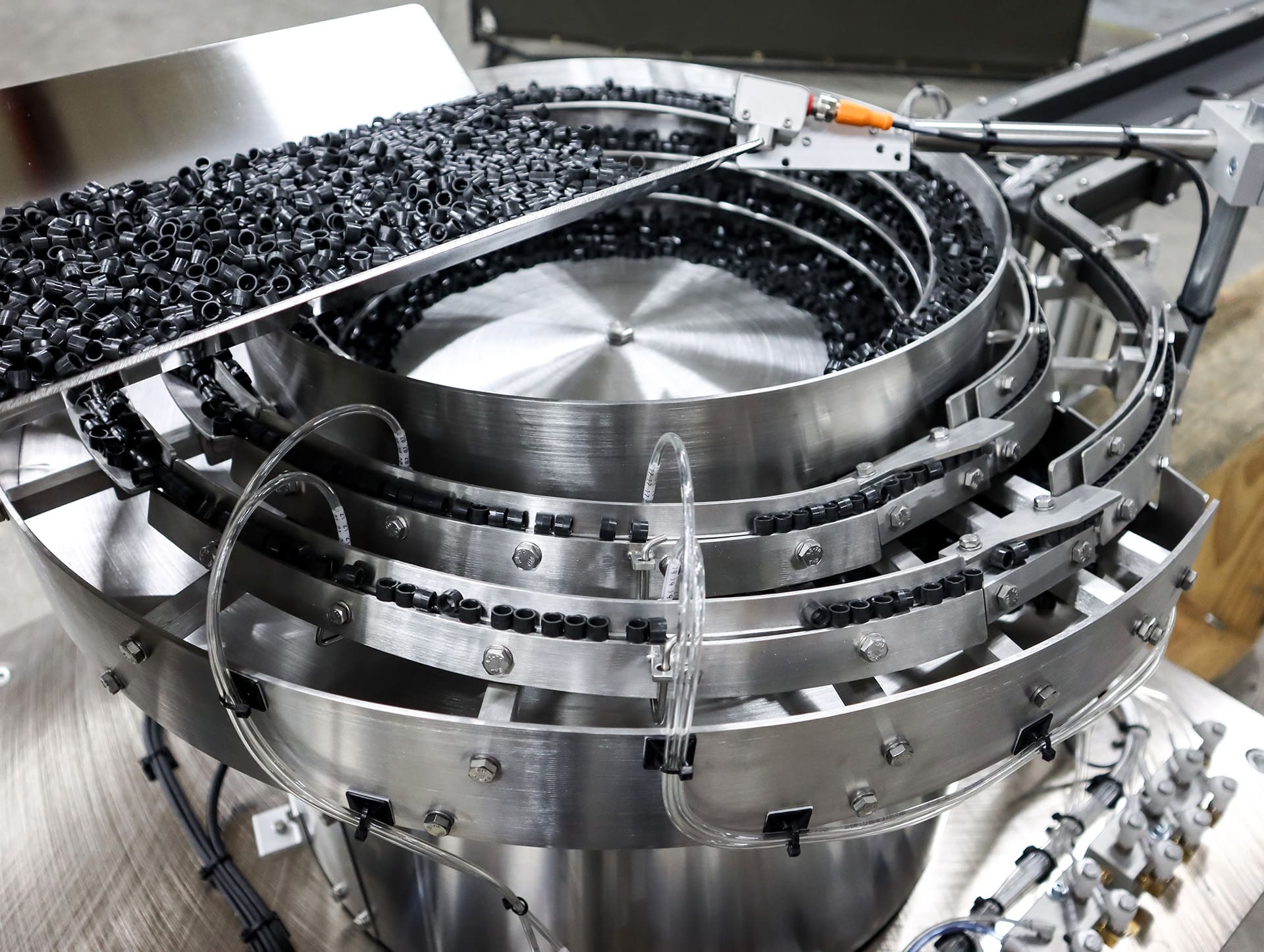 Illustrative example of vibratory bowl feeder from Google Search