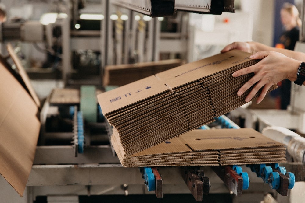 Illustrative example of cardboard manufacturers from Google Search
