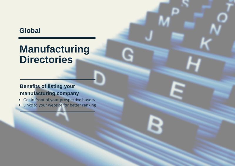 Illustrative example of directory of manufacturers from Google Search