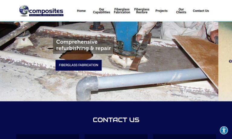 Illustrative example of fiberglass fabrication near me from Google Search