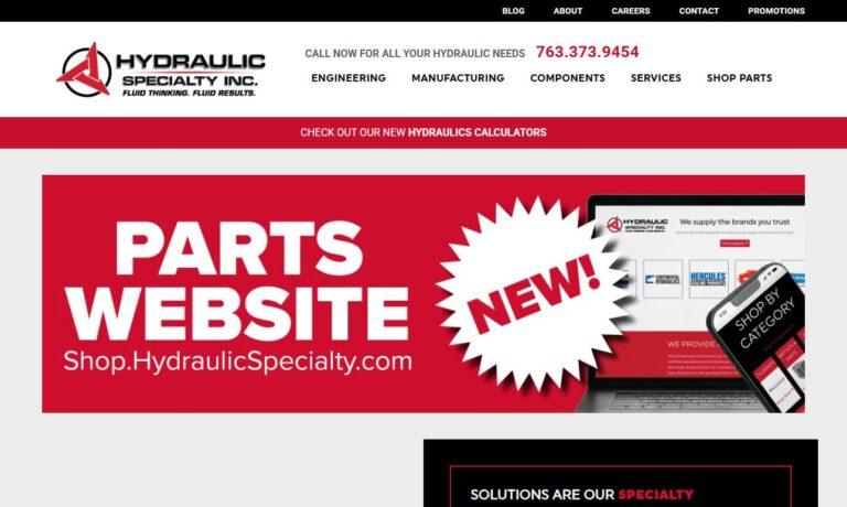 Illustrative example of hydraulic specialty from Google Search