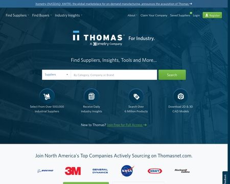 Illustrative example of thomasnet reviews from Google Search